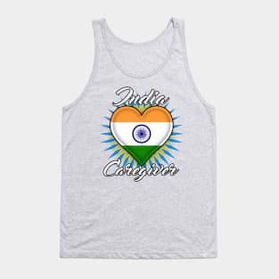 India Caregiver (white font) Tank Top